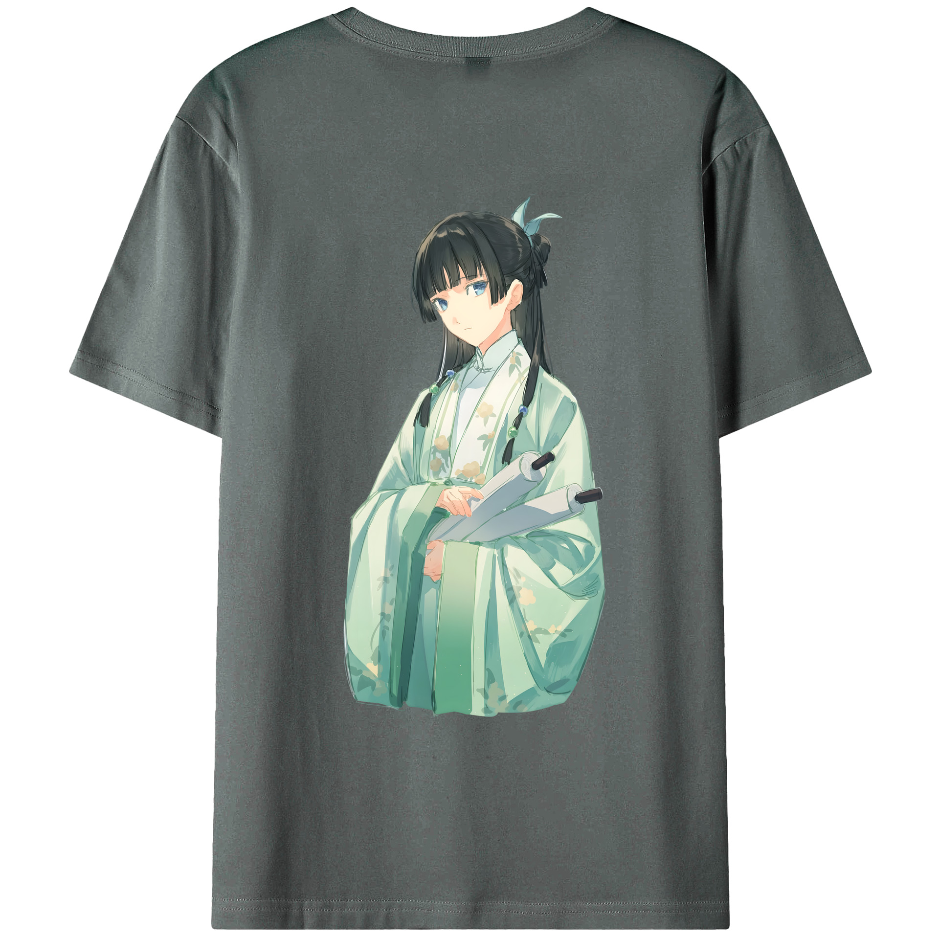 （画像用） 薬屋のひとりごと The Apothecary Diaries 綿100％ メンズ半袖Tシャツ（バックプリント） 通気性